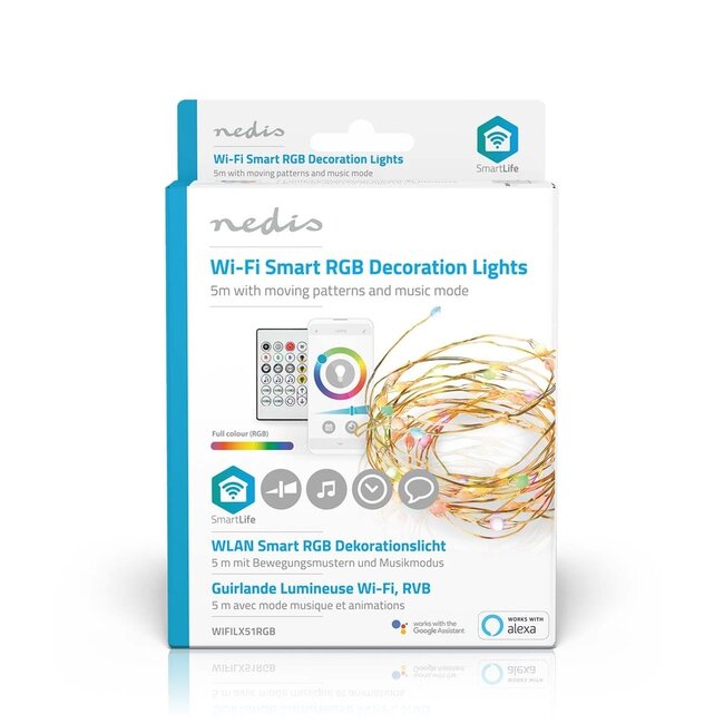 Nedis SmartLife Wi-Fi LED-Strip 5m Full-Color für Innen & Außen