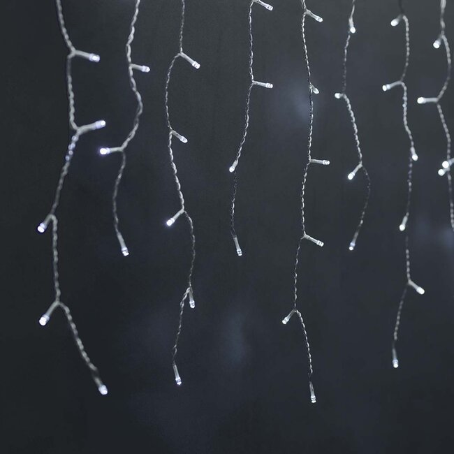 Nedis SmartLife Wi-Fi LED-Eiszapfenvorhang - 48x 0,4m/0,6m - 240 LEDs / Kaltweiß