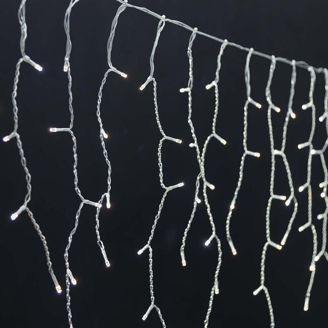 Nedis SmartLife Wi-Fi LED-Eiszapfenvorhang - 48x 0,4m/0,6m - 240 LEDs / Warm- bis Kaltweiß