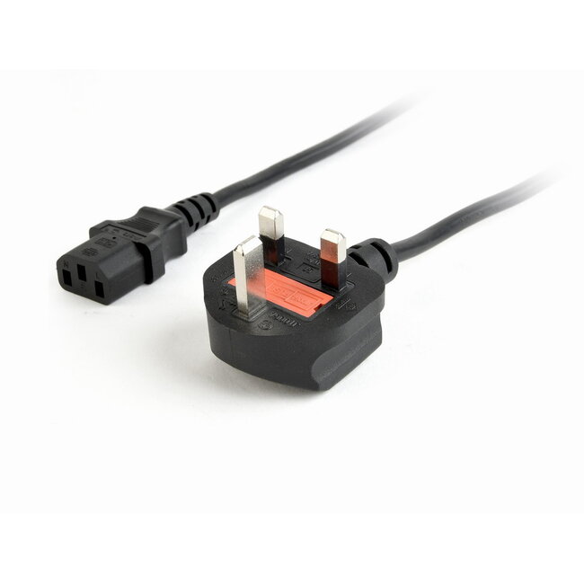 UK geerd Netzkabel (C13), 1,8 Meter
