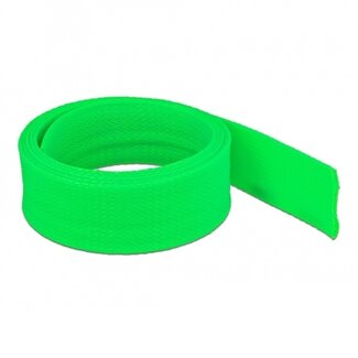 DeLOCK Polyester Kabelschutzschlauch | dehnbar | 50mm | grün | 2 Meter