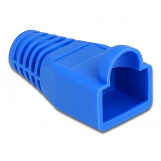 DeLOCK RJ45 Netzsteckergehäuse | Kabel bis 6mm | 20 Stück | Blau