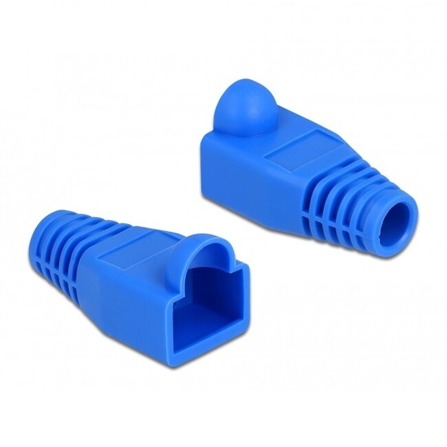 RJ45 Netzsteckergehäuse | Kabel bis 6mm | 20 Stück | Blau