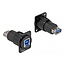 Delock D-Type Modul USB 3.0 Typ-A Buchse zu Typ-B Buchse