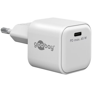 Goobay Goobay Heimladegerät 65W mit 1 USB-C PD Port | GaN | Weiß