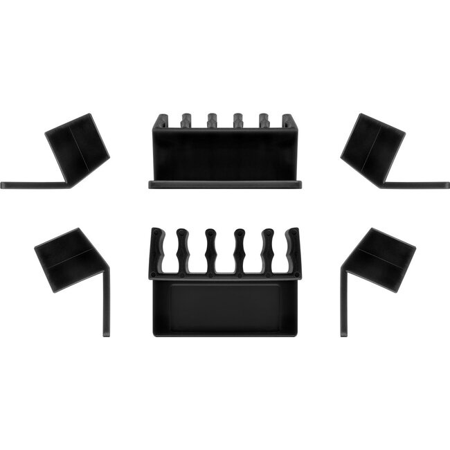 Goobay Kabelmanagement 5 Steckplätze, Schwarz