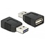 Delock Adapter EASY USB 2.0-A Stecker auf USB 2.0-A Buchse nur Laden