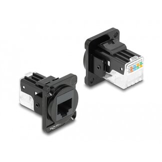 DeLOCK Delock D-Type Modul RJ45 Cat.6A Buchse zu LSA Buchse