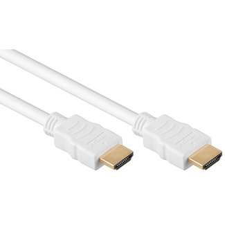 Goobay HDMI 2.0 Kabel 5m Weiß | 4K 60Hz HDR | CCS Leiter