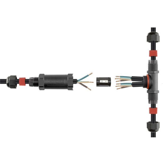 Goobay T-Stück Kabelverbindung IP68