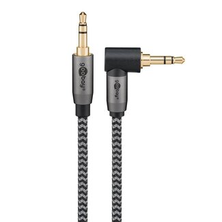 Goobay Goobay Plus 3,5mm Klinkenkabel | rechtwinklig | 3 Meter