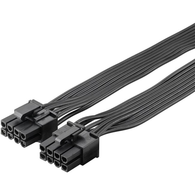 Goobay Stromkabel 8-Pin Stecker zu Dual 6+2-Pin PCIe Stecker