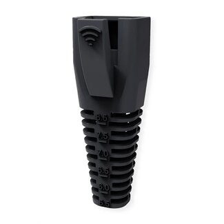 Roline RJ45 Netzsteckergehäuse | Kabel 5,5-8,5mm | 10 Stück | Schwarz
