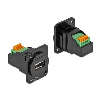 DeLOCK Delock D-Type Modul USB 2.0 Typ-A Buchse auf Klemmleiste