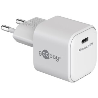 Goobay Goobay Heimladegerät mit 1 USB-C PD Port | GaN | 45W | Weiß