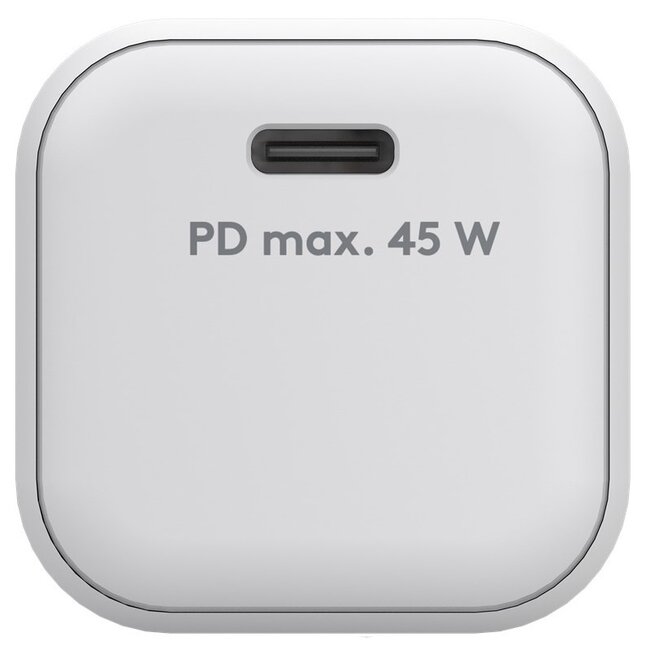 Goobay Heimladegerät mit 1 USB-C PD Port | GaN | 45W | Weiß