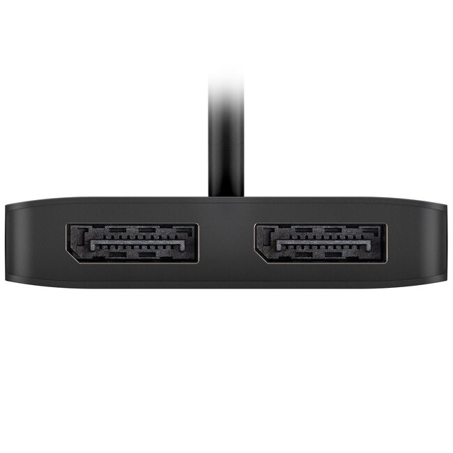 USB-C auf 2x DisplayPort 4K 60Hz Adapter | Schwarz | 0,15 m