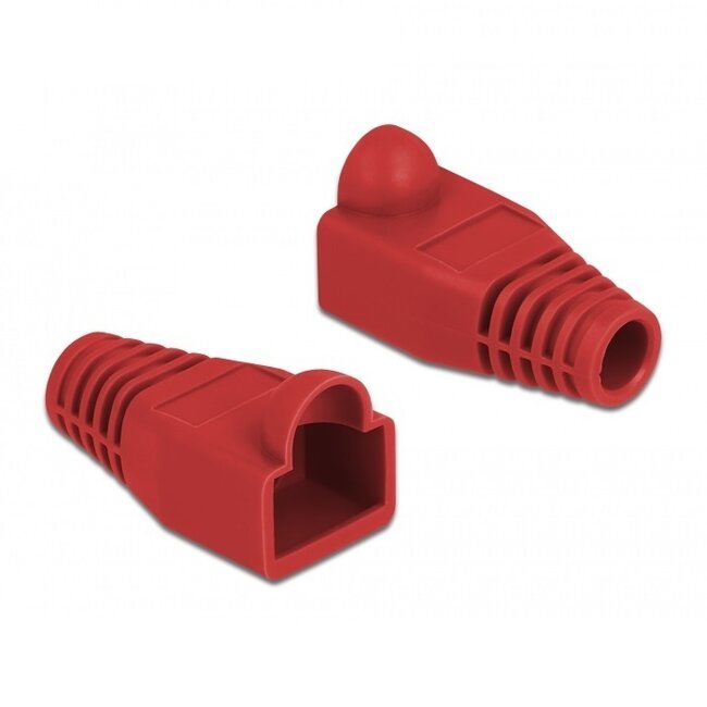 RJ45 Netzsteckergehäuse | Kabel bis 6mm | 20 Stück | Rot