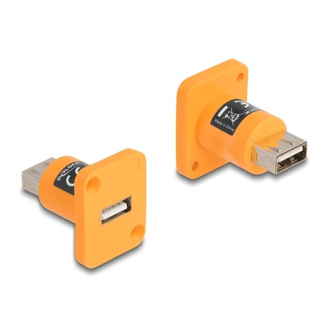 Delock D-Type USB 2.0 Typ-A Kupplung Orange