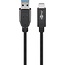 Goobay USB-C™ Kabel USB 3.2 Gen 2, 3 A, 0,5 m, Schwarz