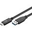 Goobay USB-C™ Kabel USB 3.2 Gen 2, 3 A, 1 m, Schwarz