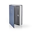 Safe | Büchersafe | Schlüsselschloss | Innenbereich | Medium | Innenvolumen: 1,6 l | 2 Schlüssel inklusive | Blau / Silber