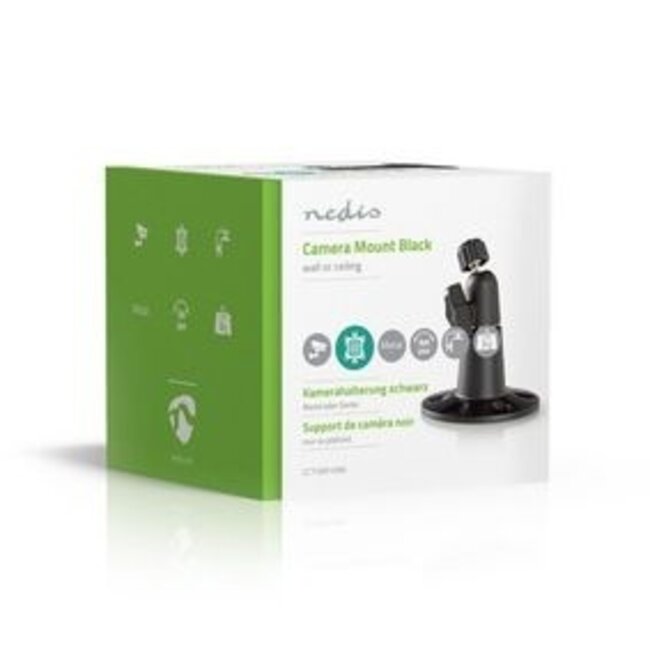 Kamerahalterung | Neigungswinkel 90° | Max. Gewicht 3 kg | Stahl | Schwarz