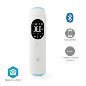 Nedis SmartLife Infrarot-Thermometer | LED-Display | Ohr & Stirn | Weiß