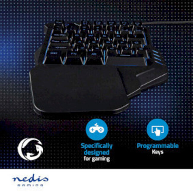 Kabelgebundenes Gaming-Tastatur | USB Typ-A | Membrantasten | RGB | Einhändig | Universal | USB-betrieben | Kabellänge: 1,60 m | Gaming