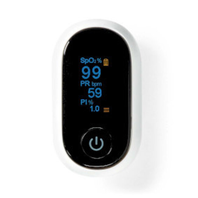 SmartLife Pulsoximeter | Bluetooth® | OLED-Display | Bewegungsstabil | Akustischer Alarm | Präziser Sensor | Perfusionsindex | Puls & SpO2 | Weiß