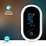 SmartLife Pulsoximeter | Bluetooth® | OLED-Display | Bewegungsstabil | Akustischer Alarm | Präziser Sensor | Perfusionsindex | Puls & SpO2 | Weiß