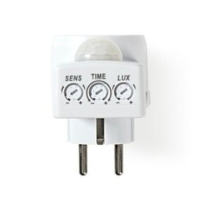 Bewegungsmelder Innenbereich Typ F (CEE 7/7) 120° PIR 5-300W 3-2000 Lux