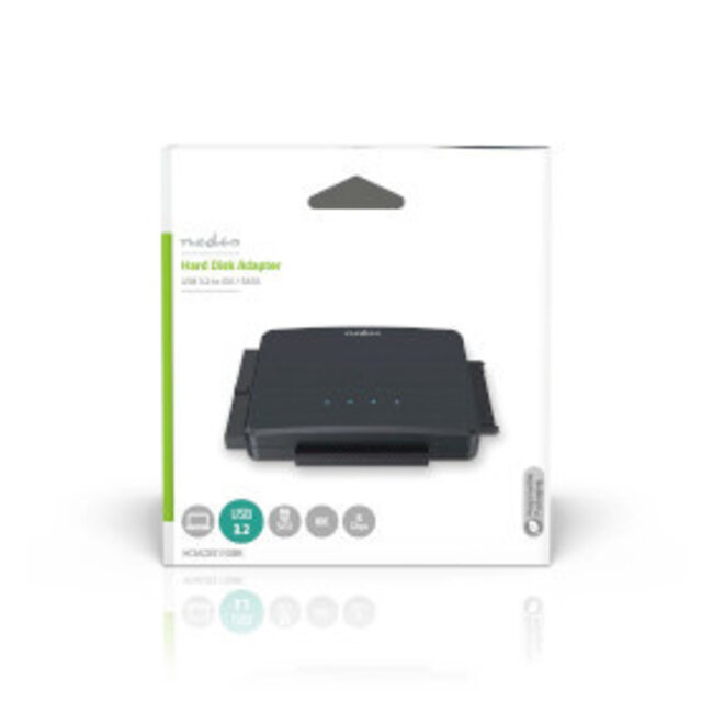Festplattenadapter | USB 3.2 Gen1 | 2,5 / 3,5" | IDE + SATA | Netzteil