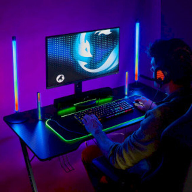 SmartLife Ambientebeleuchtung | Wi-Fi | Tube | 600 lm | RGBIC / Warm- bis Kaltweiß | 2700 - 6500 K | 36 W | Metall | 2 Stück