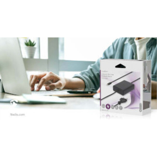 Notebook-Ladegerät GaN 45W 5-20V USB-C & Euro Stecker