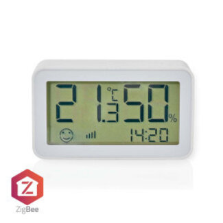 Nedis SmartLife Klimasensor | Zigbee 3.0 | Batteriebetrieben | Android™ / iOS | Weiß