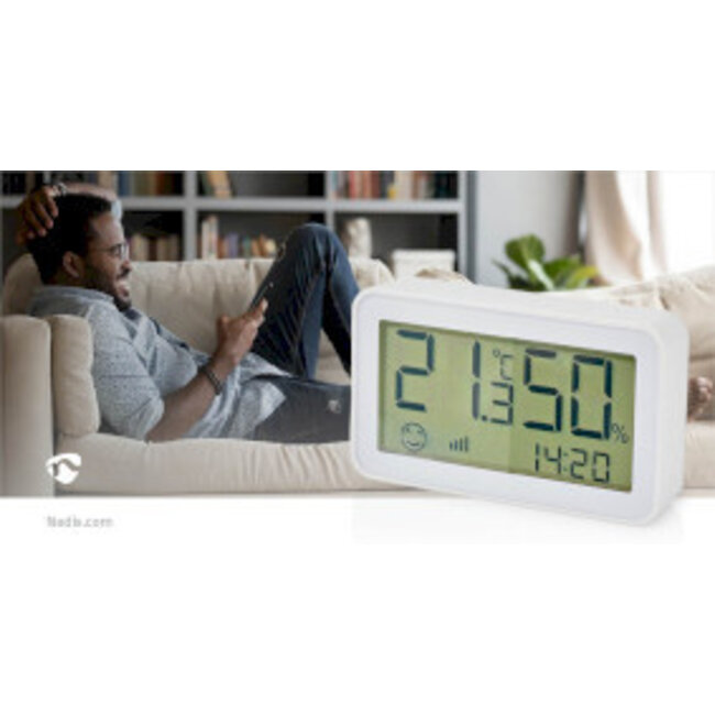 SmartLife Klimasensor | Zigbee 3.0 | Batteriebetrieben | Android™ / iOS | Weiß