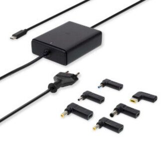 Nedis Notebook-Ladegerät GaN 65W 5-20V USB-C & Euro Stecker