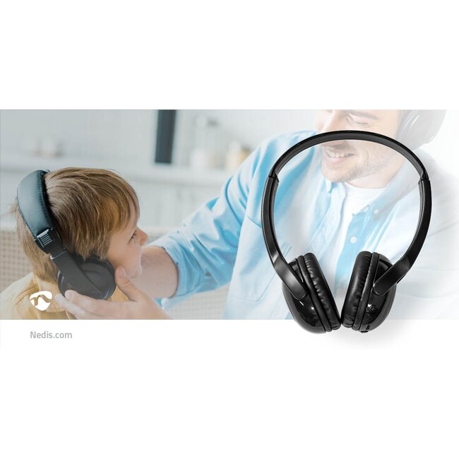 Nedis Bluetooth Kinder On-Ear Kopfhörer mit Mikrofon | Schwarz