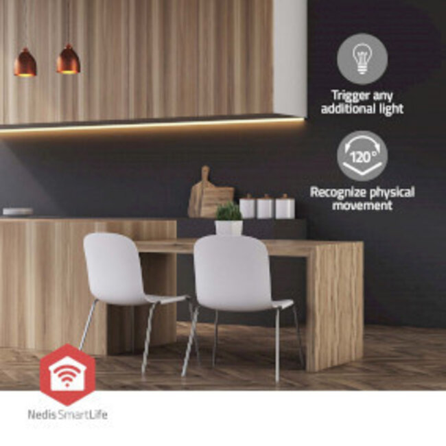 SmartLife Bewegungsmelder | Zigbee 3.0 | Batterie & USB | 100° Erfassungswinkel | 7 m Reichweite | 24 Monate Akku | Weiß