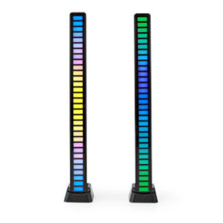 Nedis Gaming-Beleuchtung | RGB | Batteriebetrieben | Für Desktop & Notebook | Schwarz