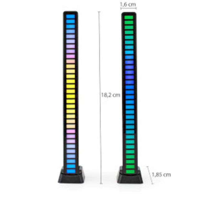 Gaming-Beleuchtung | RGB | Batteriebetrieben | Für Desktop & Notebook | Schwarz