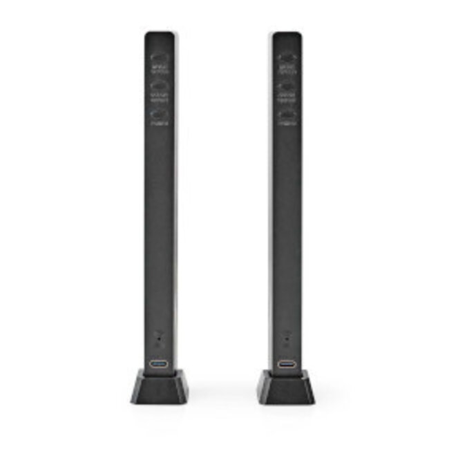 Gaming-Beleuchtung | RGB | Batteriebetrieben | Für Desktop & Notebook | Schwarz