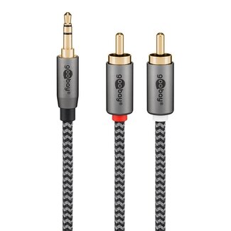Goobay Goobay Plus 3,5mm Klinke auf Cinch Kabel | 2 Meter