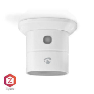 Nedis SmartLife CO-Melder | Zigbee 3.0 | Batteriebetrieben | 10 Jahre Lebensdauer | EN 50291 | Android™ / iOS | Mit Testknopf | 85 dB | Weiß