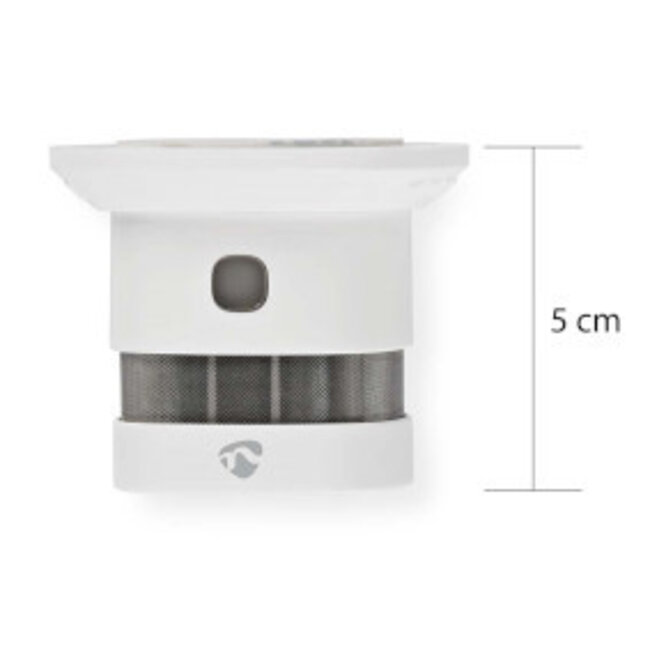 SmartLife Rauchmelder | Zigbee 3.0 | Batteriebetrieben | 10 Jahre Lebensdauer | EN 14604 | 85 dB | Weiß | 1 Stück