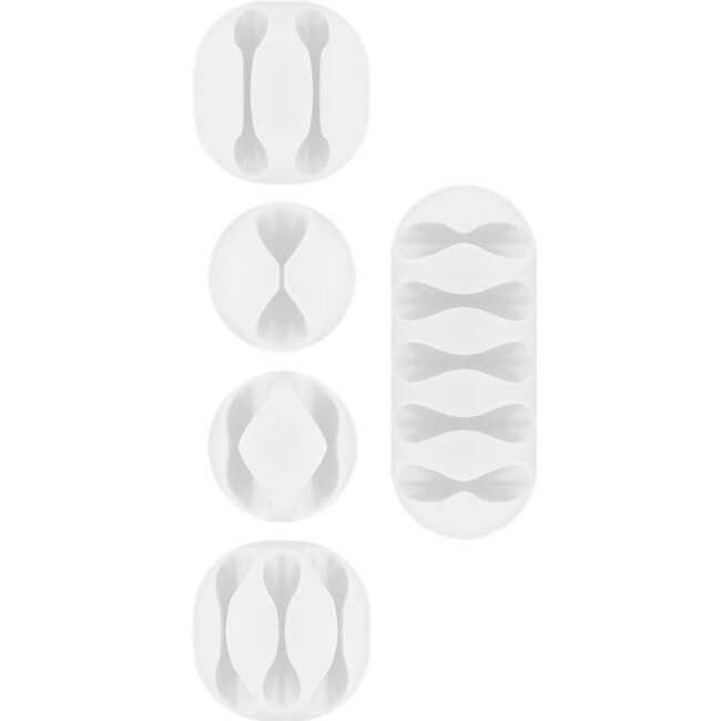 Goobay Kabelmanagement Set, Weiß