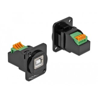 DeLOCK Delock D-Type USB 2.0 Typ-B Buchse auf Klemmenblock