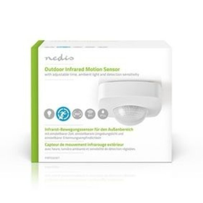 Bewegungsmelder | Innen & Außen | 3-adrig | Typ F (CEE 7/7) | 360° | 5-300 W | 1200 W | 3-2000 Lux | PIR-Sensor | Reichweite 2-8 m