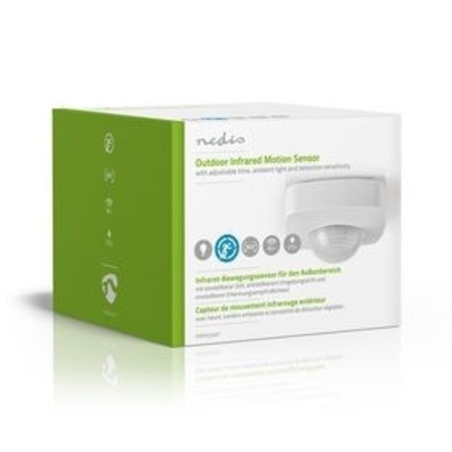 Bewegungsmelder | Innen & Außen | 3-adrig | Typ F (CEE 7/7) | 360° | 5-300 W | 1200 W | 3-2000 Lux | PIR-Sensor | Reichweite 2-8 m